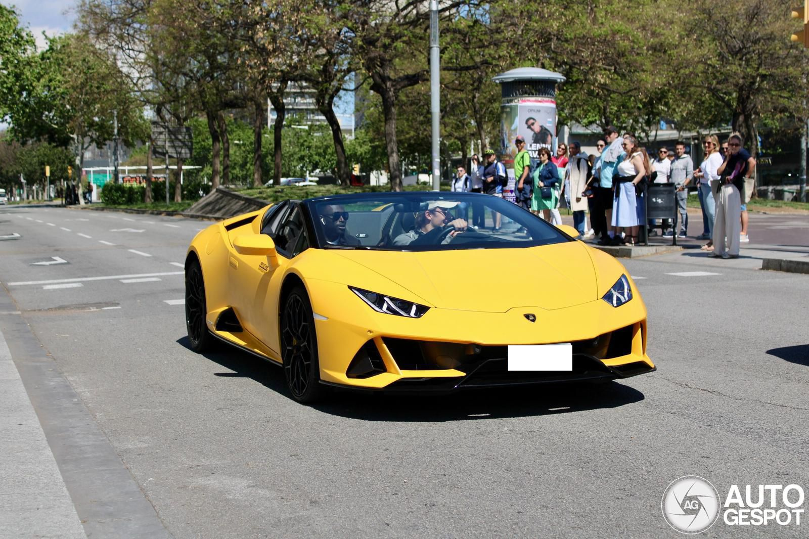 Driving supercar in Barcelona